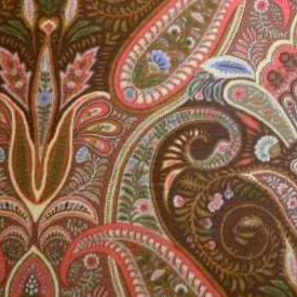 Jay Yang Dorset Paisley in Brown Fabric - Picture 2 of 6